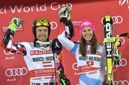 V Stockholmu najboljša Hirscher in Holdenerjeva