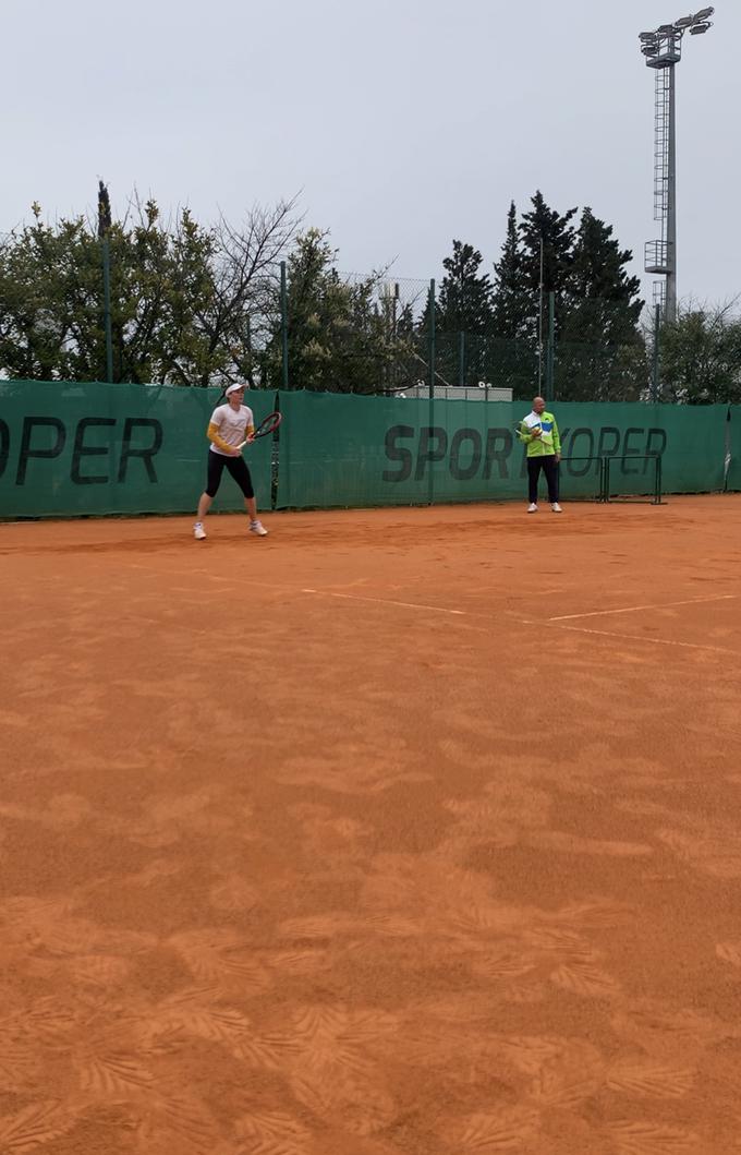 Tamara Zidanšek se na koprskih igriščih počuti zelo domače. | Foto: Tenis Slovenija