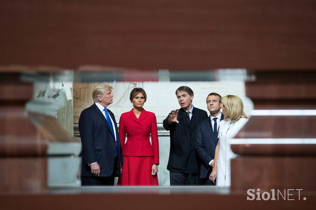 donald trump, melania trump, emmanuel macron, brigitte trogneux