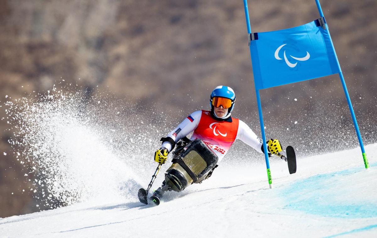 Jernej Slivnik | Jernej Slivnik, edini slovenski športnik na paraolimpijskih igrah v Pekingu, je na veleslalomu po napaki osvojil 13. mesto.  | Foto Guliverimage