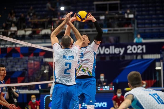 slovenska odbojkarska reprezentanca EP OStrava Belorusija | Slovenski odbojkarji so proti Belorusom potrdili vlogo favoritov. | Foto CEV