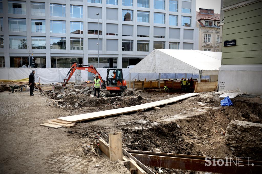 Nova odkritja v procesu arheoloških raziskav na območju SNG Drama Ljubljana