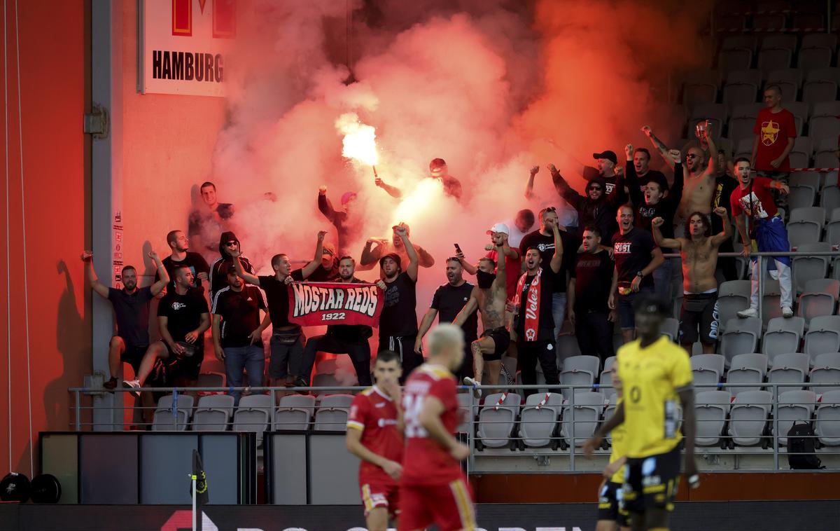 navijači Velež | Navijači Veleža na tekmi lige Europa proti Elfsborgu. | Foto Guliverimage