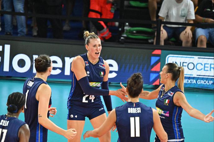 italijanska odbojkarska reprezentanca | Branilke naslova Italijanke so za četrtfinale zanesljivo premagale Španke. | Foto CEV