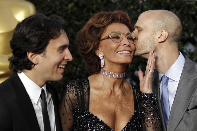 Sophia Loren s sinovoma Carlom ml. in Edoardom | Foto: Guliverimage