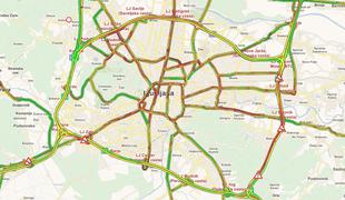 Prometno jutro v Ljubljani: kje proti središču največ in kje najmanj prometa?