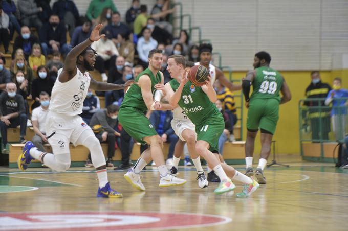 Krka je morala priznati premoč Partizanu. | Foto: Liga ABA/Krka/Drago Perko