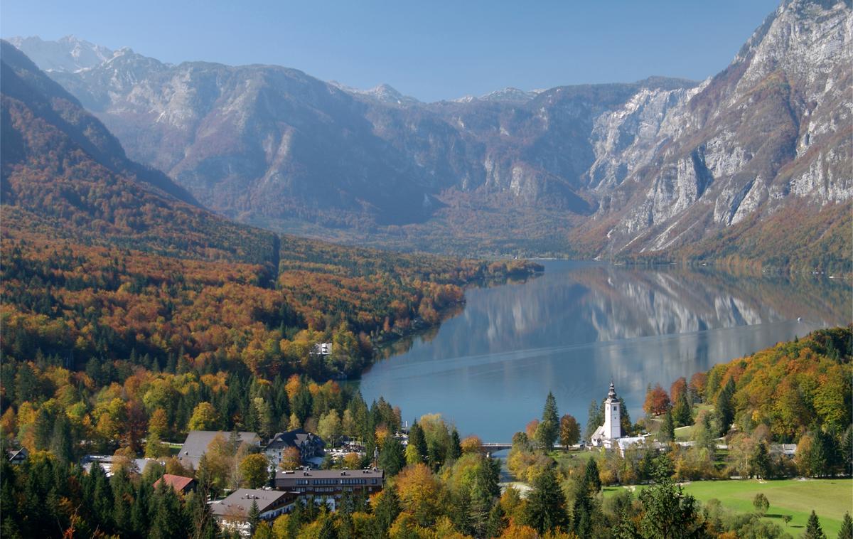 Bohinj | Največ prenočitev, 31 odstotkov vseh, so turisti ustvarili v gorskih, sledile so obmorske občine. Domači in tuji turisti pa so največ prenočitev ustvarili v hotelih.  | Foto Shutterstock