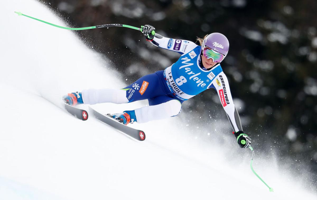 Ilka Štuhec | Ilka Štuhec je superveleslalom v italijanski La Thuille končala na skromnem 23. mestu.  | Foto Getty Images