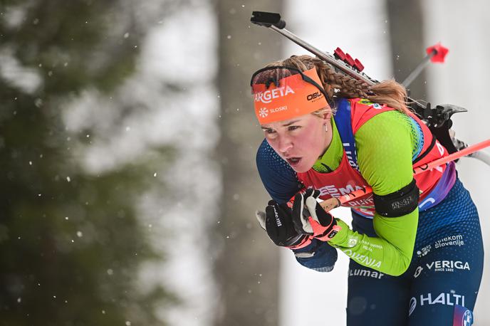 Anamarija Lampič, Pokljuka 2025 | Pokljuški svetovni pokal v biatlonu se je končal z nedeljsko tekmo mešanih štafet. | Foto Aleš Fevžer