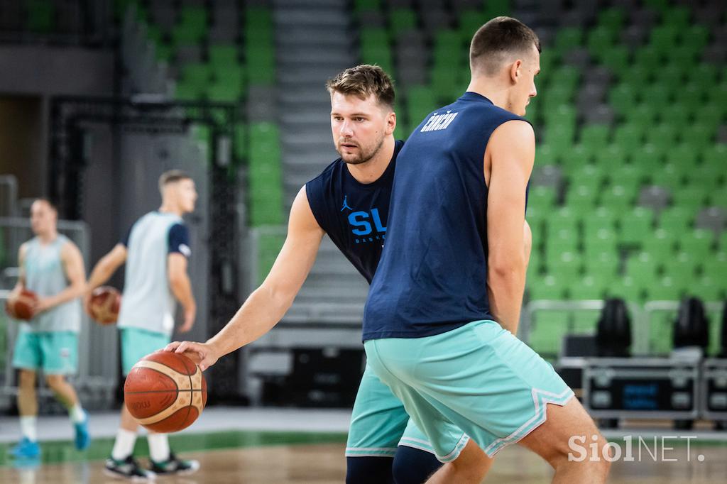 slovenska košarkarska reprezentanca trening