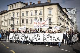 Shod v podporo študentov v Srbiji