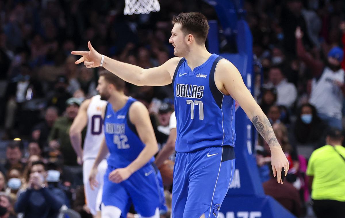 Dallas Luka Dončić | Luka Dončić je prvi polčas končal s petimi točkami v treh sekundah. | Foto Reuters