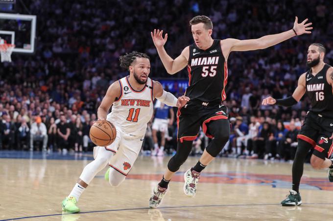 Jalen Brunson je dosegel 38, Duncan Robinson pa 17 točk. | Foto: Reuters