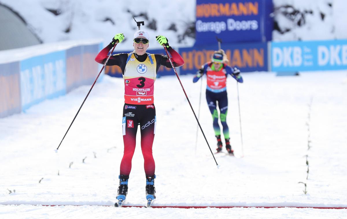 Marte Olsbu Roeiseland | Marte Olsbu Roeiseland se je veselila zmage. | Foto Guliverimage