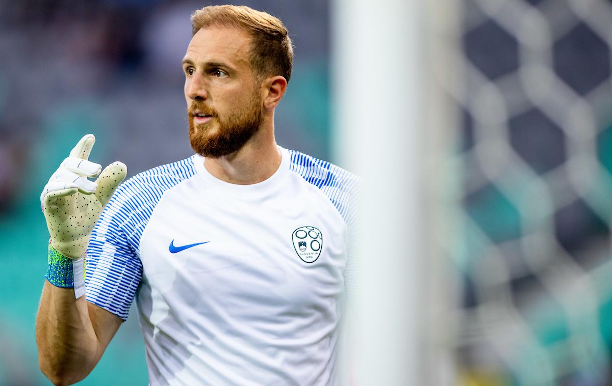 Slovenija Nogomet Stožice Jan Oblak | Kapetan slovenske reprezentance Jan Oblak je zbral že 52 nastopov za reprezentanco. Vsi trije njegovi stanovski kolegi, ki kandidirajo za mesto vratarja pri Romuniji, niso še niti enega! | Foto Matic Klanšek Velej/Sportida