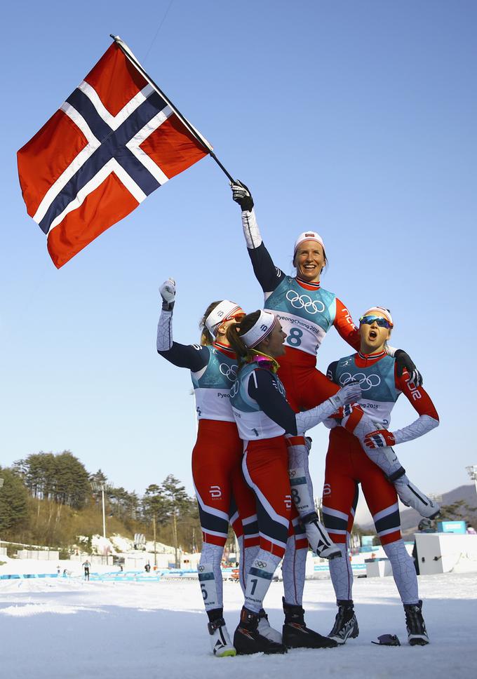 V Pjongčangu je poskrbela za veselje v norveškem taboru. | Foto: Reuters