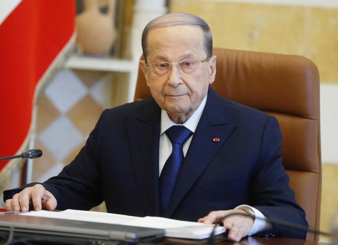 Libanonski predsednik Michel Aoun | Foto: Reuters