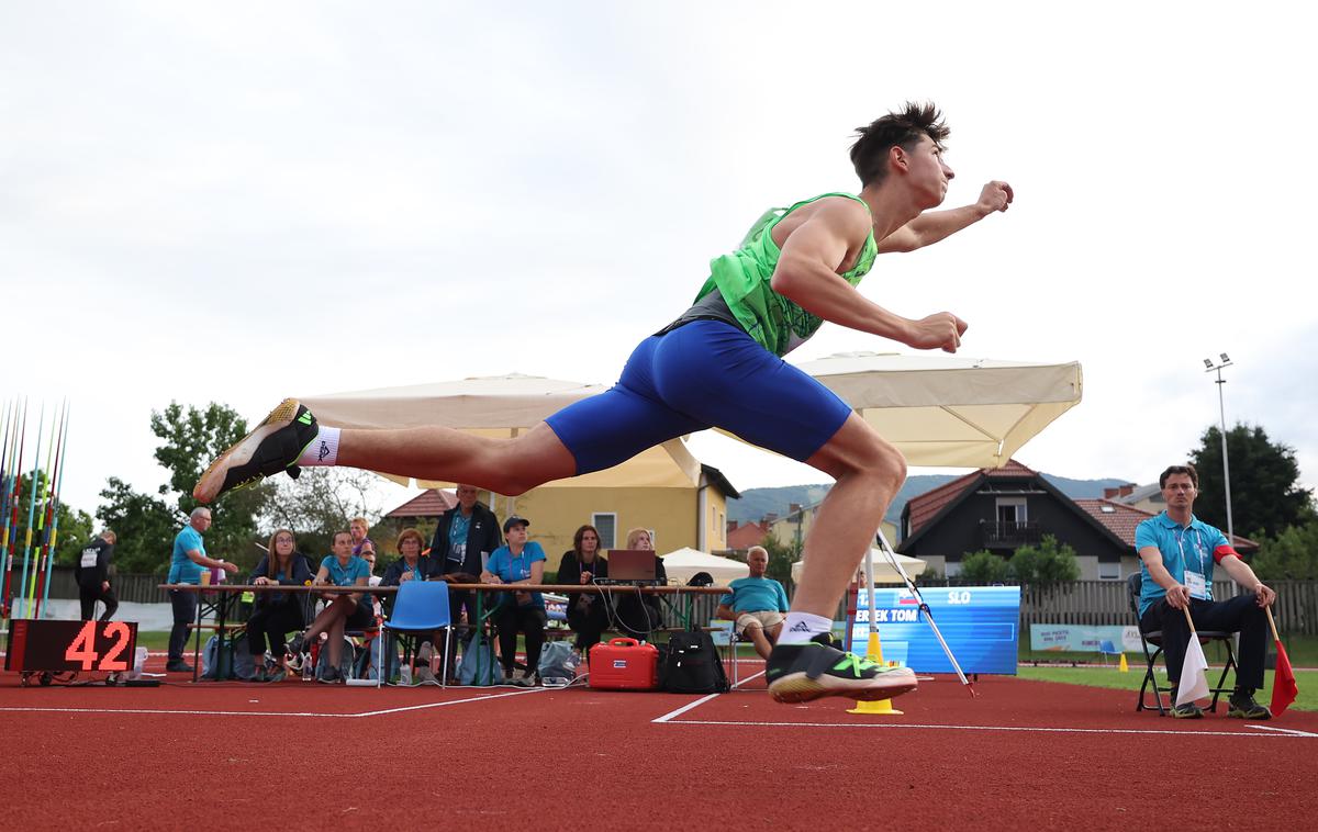 Tom Teršek | Tom Teršek navdušil v metu kopja. | Foto Aleš Fevžer