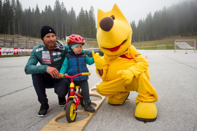 ... Klemen Bauer pa nad kolesarskim poligonom, ki so ga pripravili pri Kolesarskem klubu Sava Kranj. | Foto: Urban Urbanc/Sportida