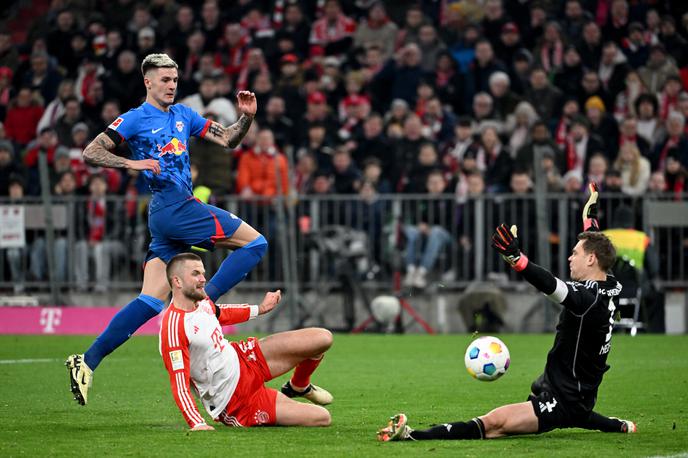 Benjamin Šeško RB Leipzig : Bayern | Benjamin Šeško je dosegel svoj sedmi zadetek v tej sezoni bundeslige. | Foto Guliverimage