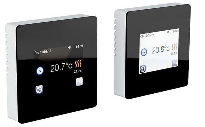 Termostat TOUCHSCREEN TFT WiFi je sodoben termostat za krmilje električnih sistemov ogrevanja. Vgrajeni modul WiFi omogoča krmiljenje na daljavo. Termostat spremlja porabo električne energije: ob vsakem času lahko preverite dejansko porabo. | Foto: 