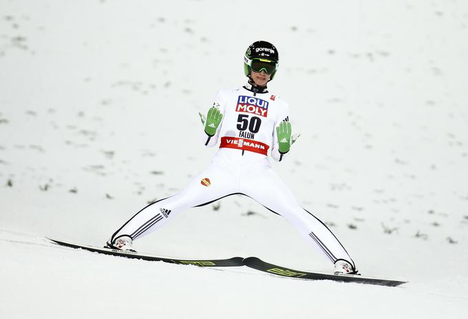 Peter Prevc je na svetovnem prvenstvu leta 2015 za dobro točko zgrešil zmagovalni oder. | Foto: Reuters