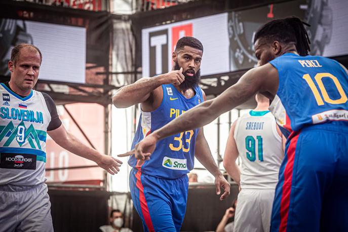 Košarka 3x3: Slovenija - Francija | Slovenci so danes v Gradcu izgubili proti Franciji in premagali Filipine. | Foto FIBA