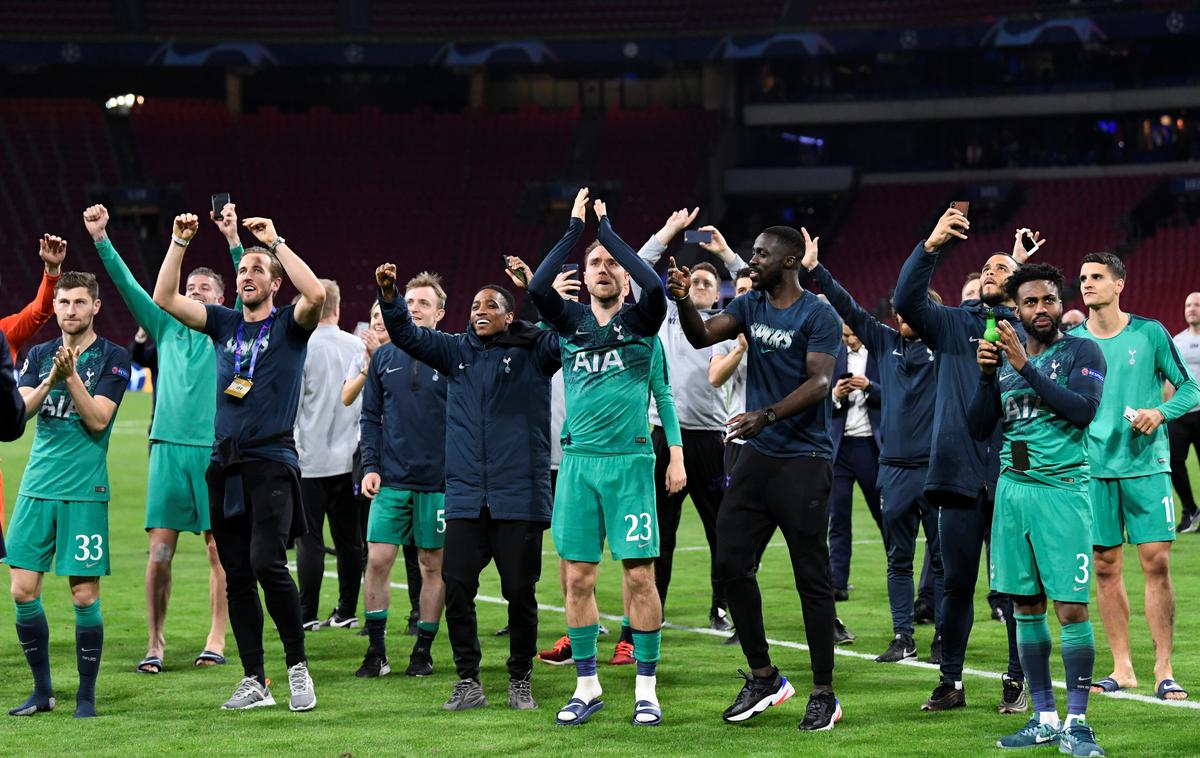 Ajax Tottenham | Tottenham je v Amsterdamu v razburljivem dvoboju premagal Ajax s 3:2 in si priigral nastop v finalu lige prvakov. | Foto Reuters