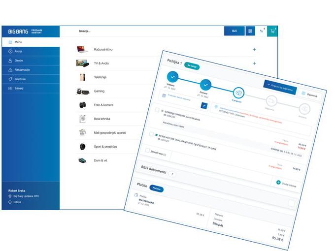 Digitalni prodajni asistent prispeva k uveljavljanju enotne prodajne platforme, ki odpravlja mejo med fizično in digitalno prodajo.  | Foto: Big Bang