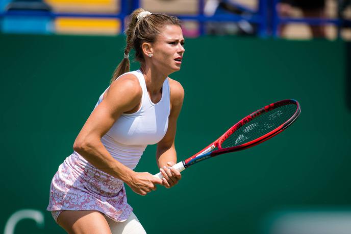 Camila Giorgi | Camila Giorgi je v četrtfinalu Eastbourna izločila prvo nosilko. | Foto Guliverimage