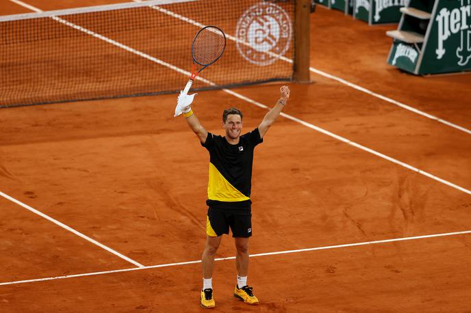 Diego Schwartzman | Diego Schwartzman je priredil prijetno presenečenje in izločil enega od glavnih favoritov za končno zmago Dominica Thiema. | Foto Getty Images