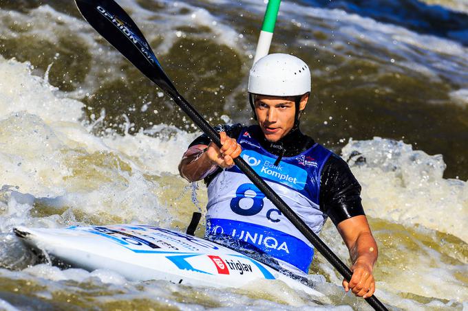 Niko Testen prvič tekmuje za člansko državno reprezentanco. | Foto: Sportida