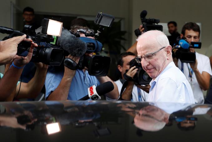 Pat Hickey je še vedno v Braziliji. | Foto: Reuters