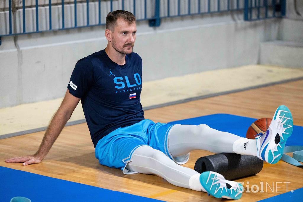 slovenska košarkarska reprezentanca trening