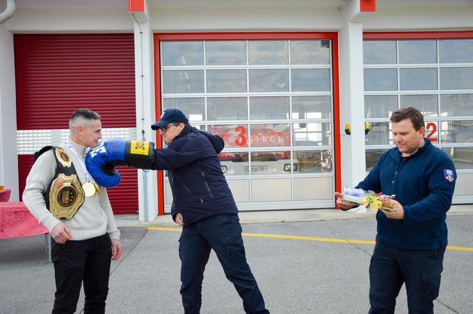 Sprejem je organiziral Andrej Jarc, direktor centra za zaščito in reševanje Domžale. | Foto: Osebni arhiv