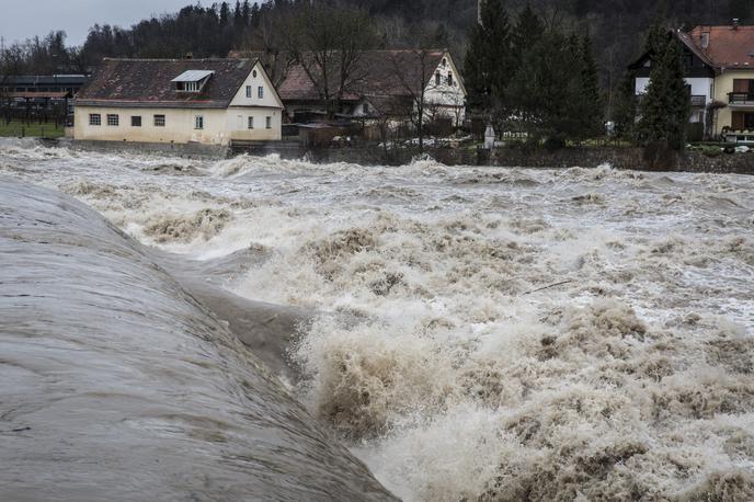 Narasla reka Sava v Tacnu. | Foto Bojan Puhek