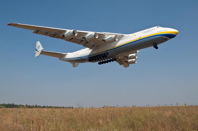 Antonov An-225 Mriya | Antonov An-225 Mriya je največje in najtežje letalo na svetu, ki so ga v edinem obstoječem primerku izdelali že leta 1988.  | Foto Wikimedia Commons