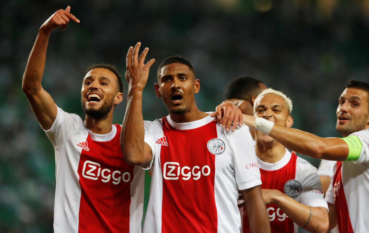 Sebastien Haller Ajax | Sebastien Haller je na gostovanju v Lizboni dosegel kar štiri zadetke, in to v krstnem nastopu v ligi prvakov. | Foto Reuters