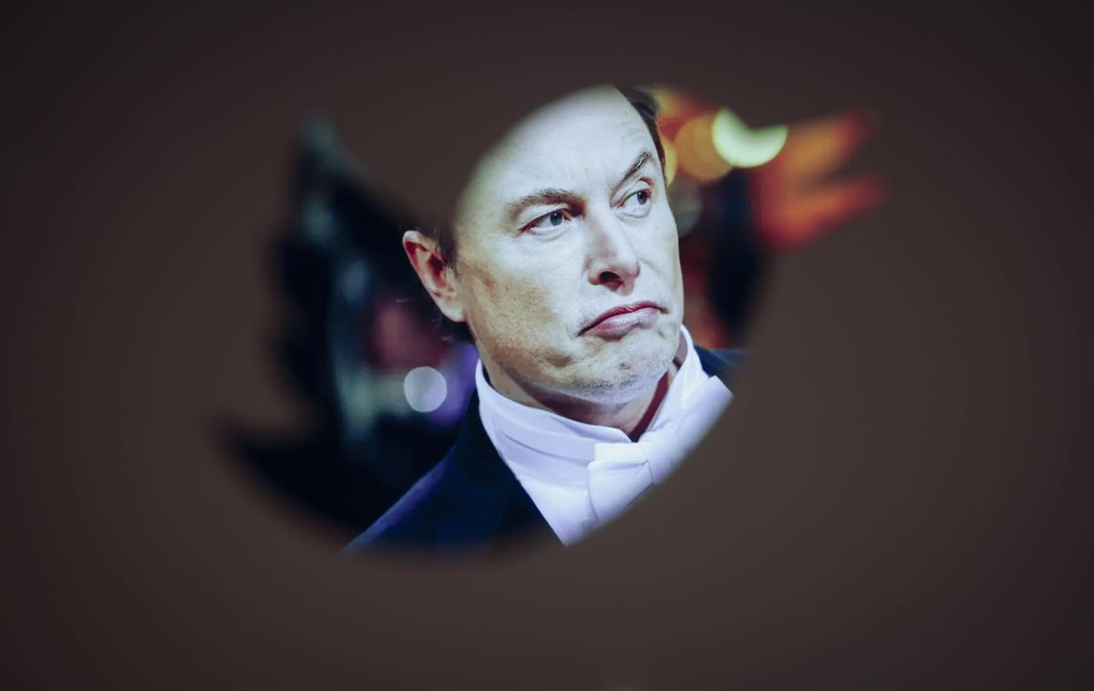 Elon Musk | Elon Musk ima na Twitterju 123 milijonov sledilcev, po prevzemu tega družbenega omrežja pa se je negativni odziv poznal tudi na padcu vrednosti Tesle. | Foto Guliver Image