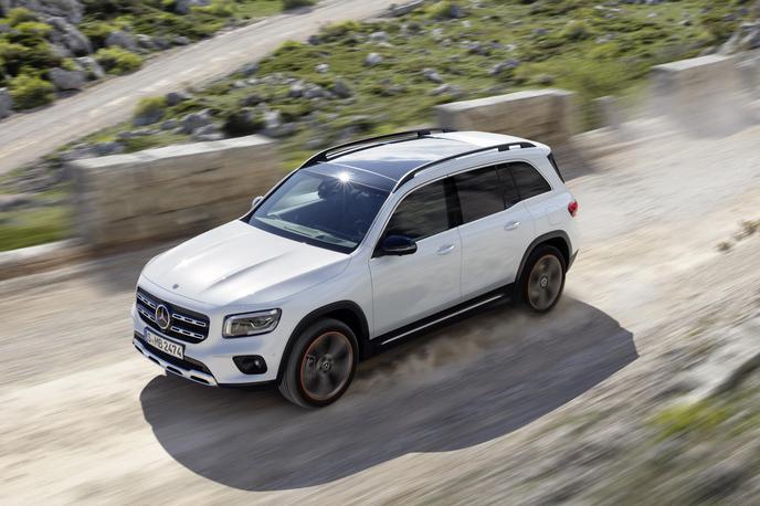 mercedes GLB | Vsak tretji prodani mercedes-benz je danes že športni terenec, vsak četrti pa kompaktni model. Konec leta na ceste še novi GLB. | Foto Mercedes-Benz