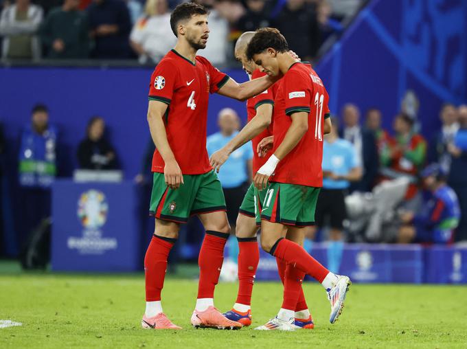 Joao Felix je v loteriji enajstmetrovk kot edini zapravil strel z bele pike. | Foto: Reuters