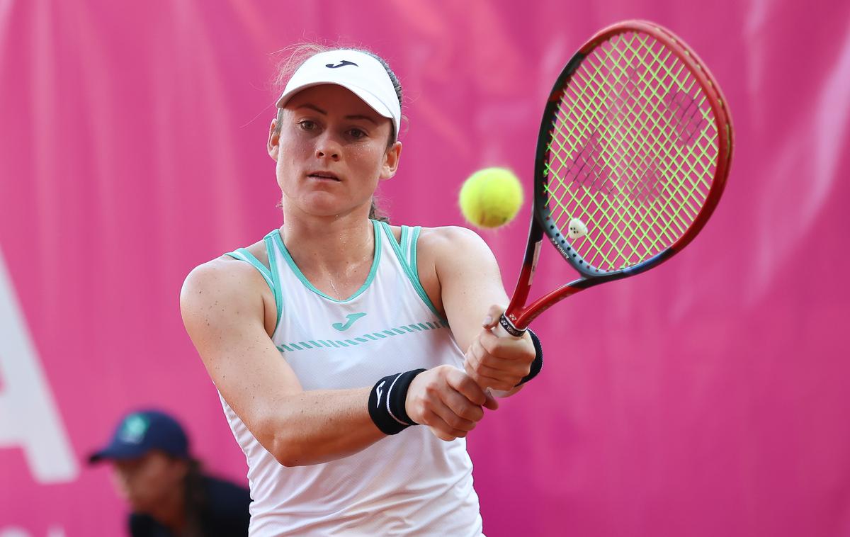 Tamara Zidanšek, WTA Ljubljana | Tamara Zidanšek je v uvodnem dvoboju oddala le eno igro. | Foto Filip Barbalič/www.alesfevzer.com