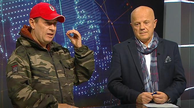 Andrej Šiško se je med oddajo razburil, ko je voditelj omenil, da so oboroženi. | Foto: Planet TV