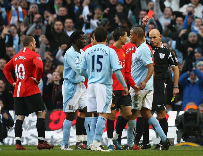 Portugalca je na mestnem derbiju izključil Howard Webb. | Foto: Guliverimage/Getty Images