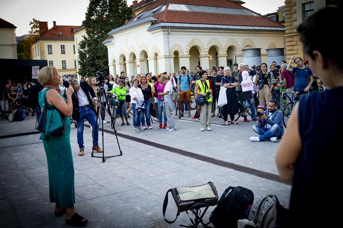 Shoda v podporo žrtvam spolnega nadlegovanja. nadlegovanje. shod | Foto: Ana Kovač