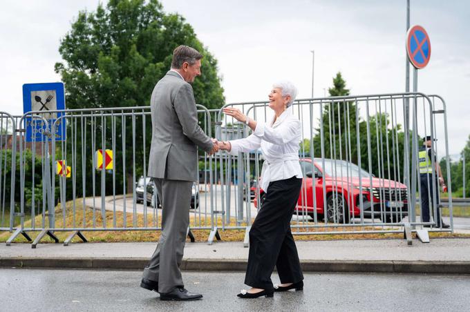 Jadranka Kosor in Borut Pahor | Foto: Matic Prevc/STA