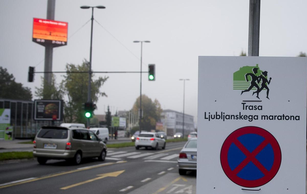 zapora Ljubljanski maraton | Zaradi Ljubljanskega maratona - osrednji dan bo nedelja - bodo zaprte nekatere ceste in ulice v središču in okolici Ljubljane. | Foto Ana Kovač