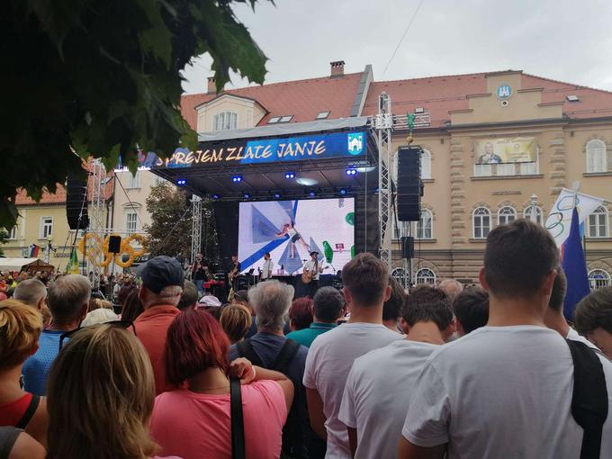 sprejem Garnbret Slovenj Gradec | Foto: Lili Pušnik / STA