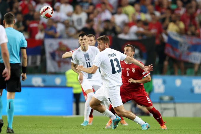 David Črnigoj in Benjamin Šeško sta s slovensko izbrano vrsto že prekrižala načrte Srbiji. Ta je leta 2022 v Stožicah že vodila z 2:0, a se je dvoboj končal z remijem (2:2), bližje zmagi pa je bila Slovenija. | Foto: www.alesfevzer.com